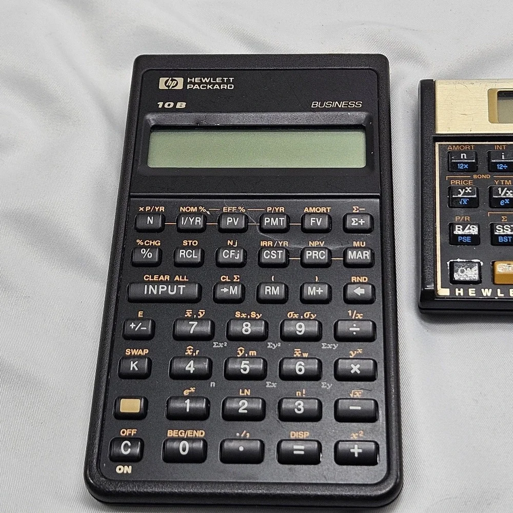 Hewlett Packard HP12C Financial Calculator & Hewlett Packard 10B‎ business calc